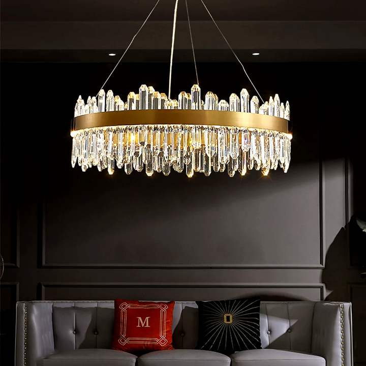 Lustre cristal & pampilles