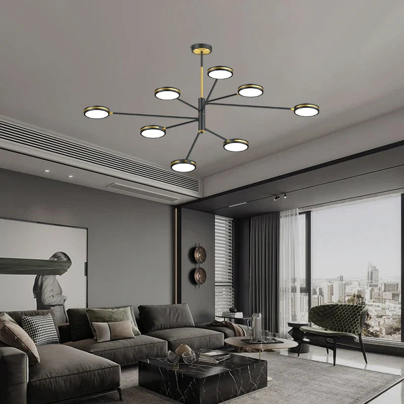 Modern LED chandelier for Nordic style restaurant