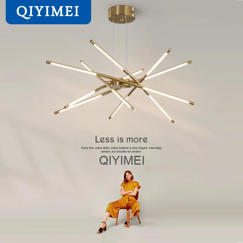 Modern LED chandelier for interior decoration and lighting