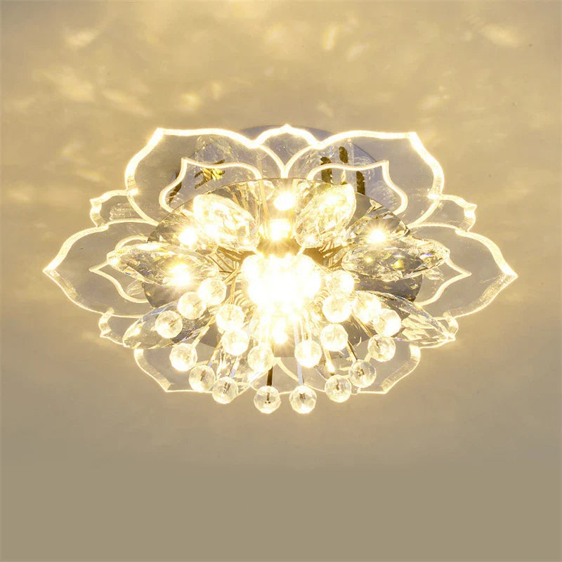 Crystal flower chandelier for indoor lighting decoration