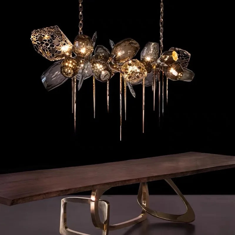 Modern luxury Nordic glass crystal chandelier