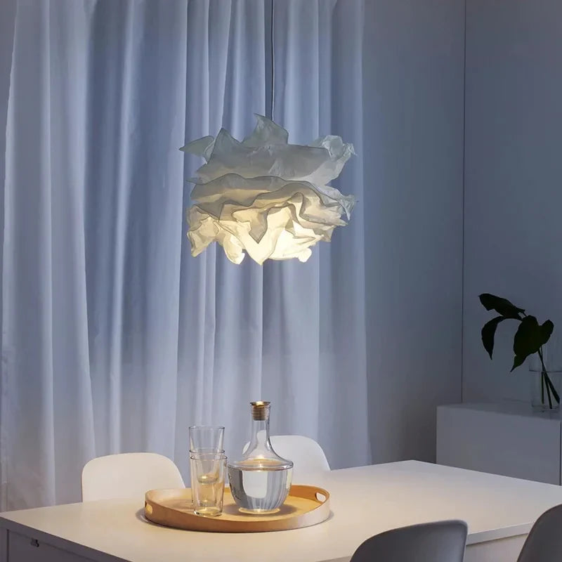 lustre en papier nuage pour décoration intérieure moderne et élégante