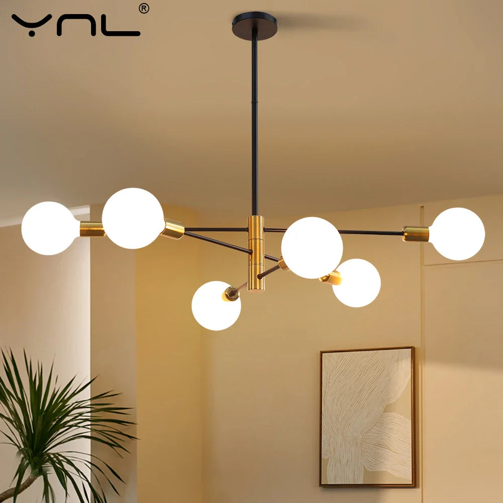 lustre suspendu led moderne nordique pour décoration intérieure