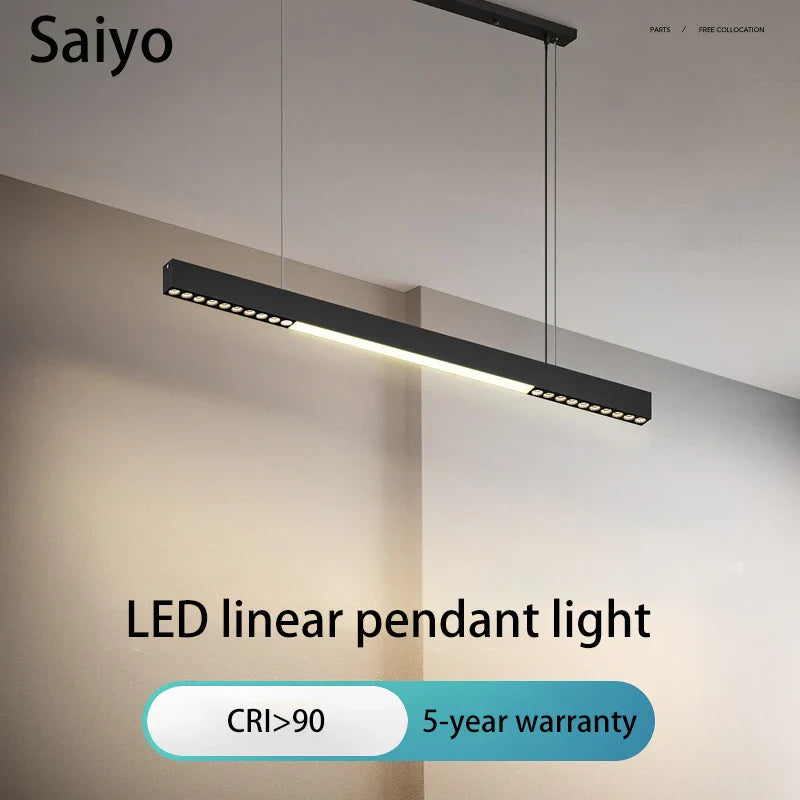 linear pendant light chandeliers spotlights long line