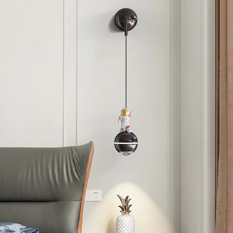 lustre moderne led design astronaute petites suspension