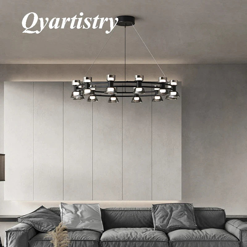 lustre led postmoderne boule suspension luminaire en verre