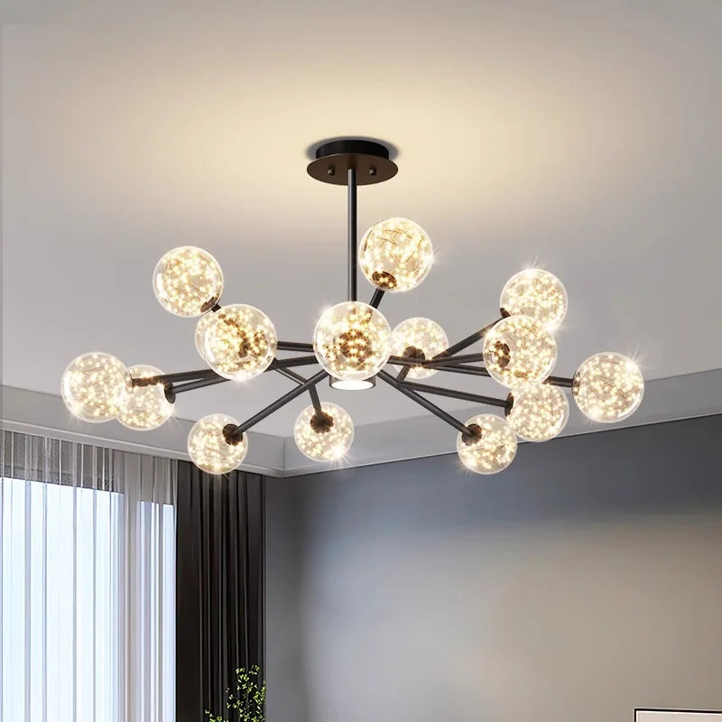 Fancy interior decorative chandelier with pendant lamps