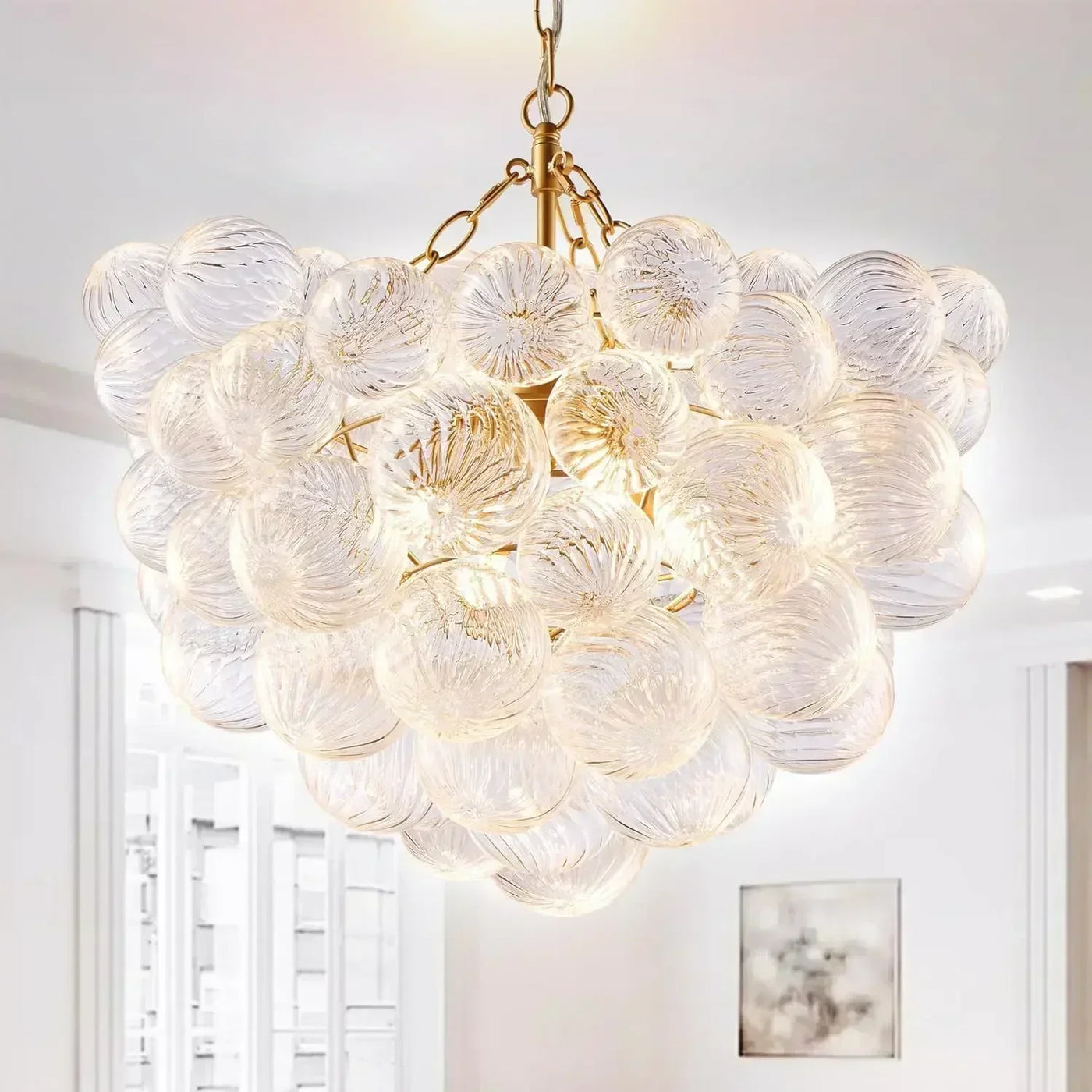 Modern design glass bubble pendant light for elegant interiors