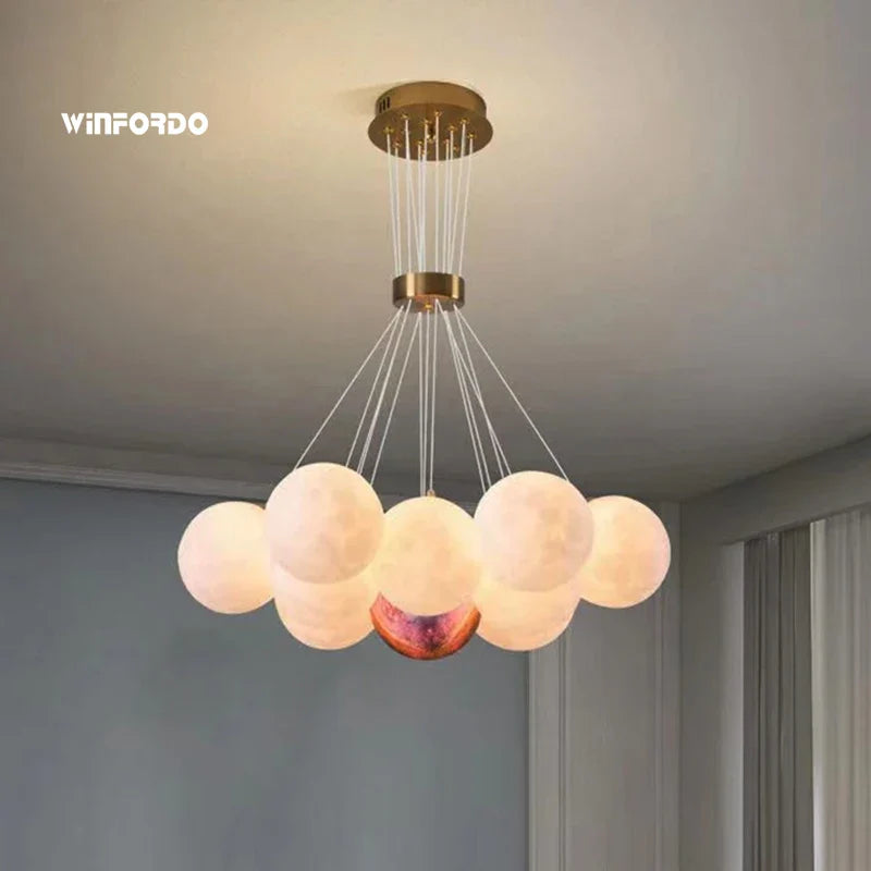 Winfordo 3D LED Chandelier Pendant Lighting