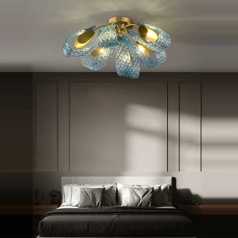Crystal LED chandelier pendant light fixture lamp