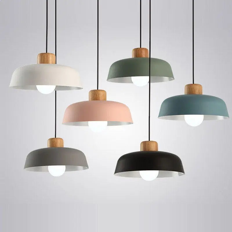 Macaron LED decorative Nordic style aluminum chandelier