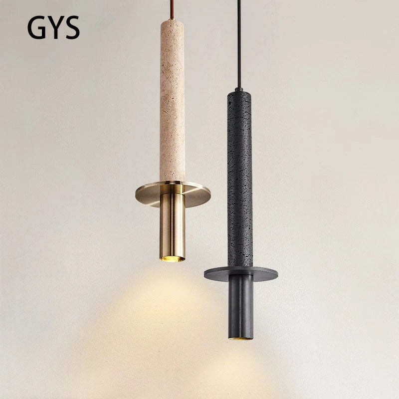 modern LED pendant light Nordic chandelier long simple line
