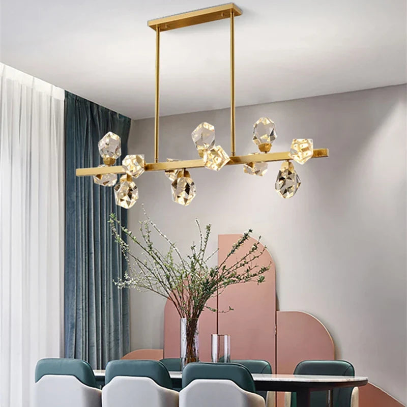 Lustre design en cristal nordique