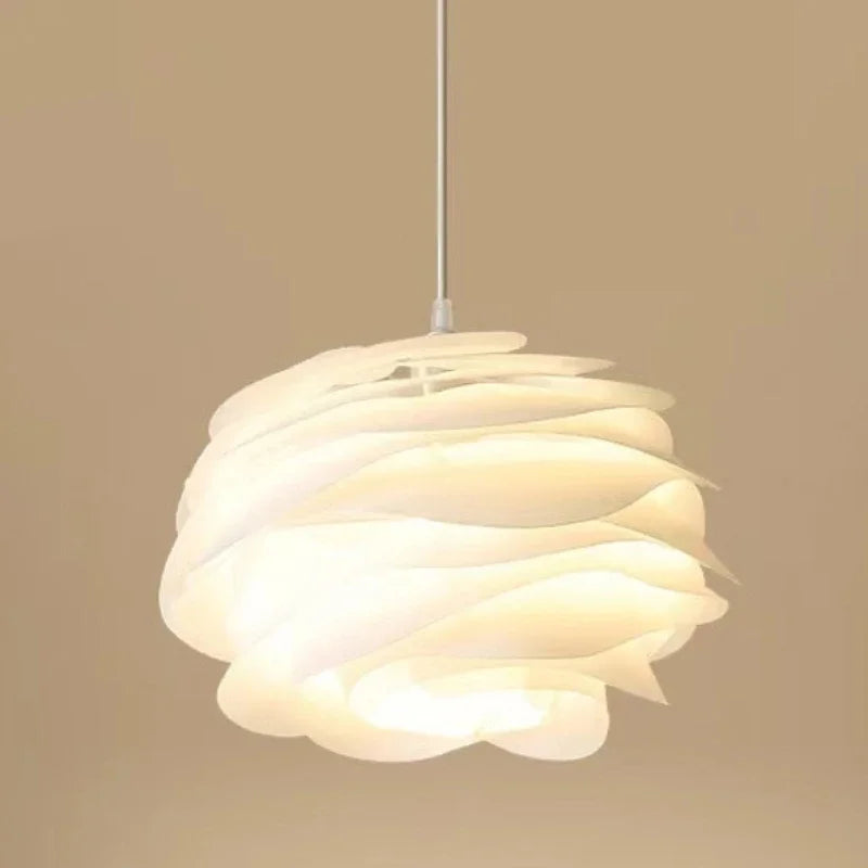 Suspension Moderne Rose Blanche
