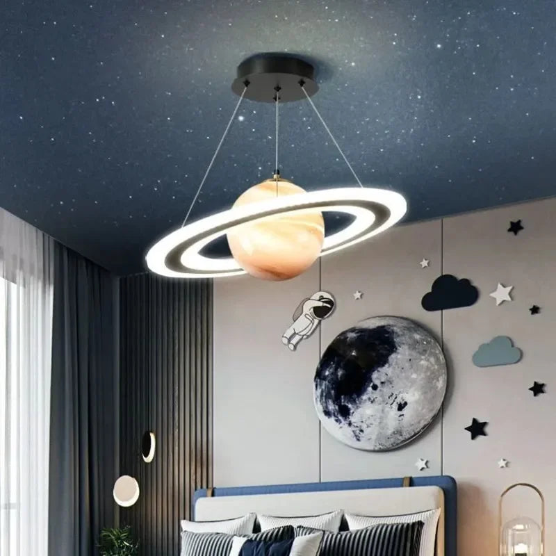 Creative LED Glass Ball Chandelier for Children's Room