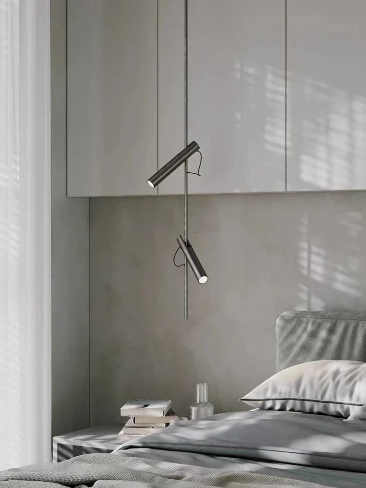 high-end rotating chandelier with adjustable accent light