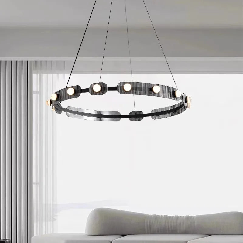 Modern LED hanging chandelier for decorative indoor lighting