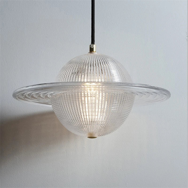 modern glass pendant light Nordic style UFO LED