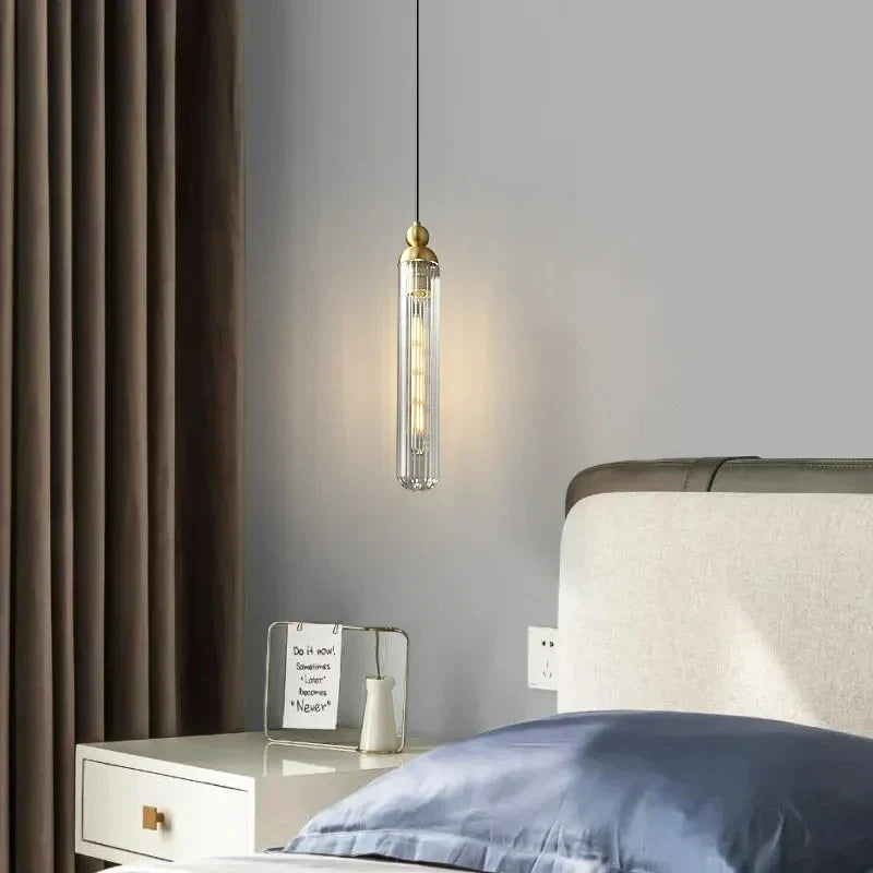 Nordic glass chandelier with adjustable cord and