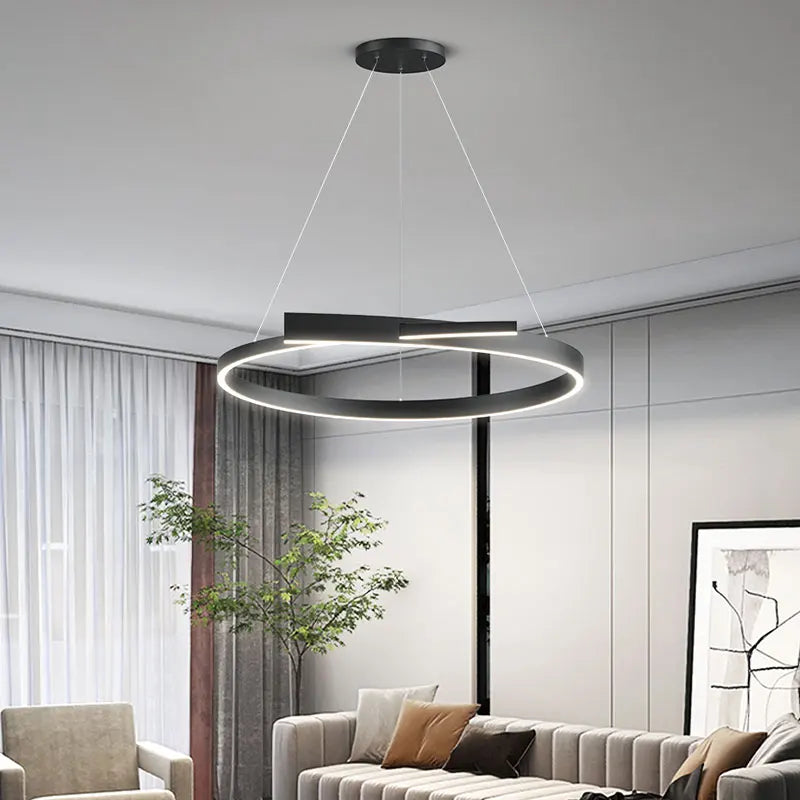 Modern minimalist LED creative design chandelier for living room