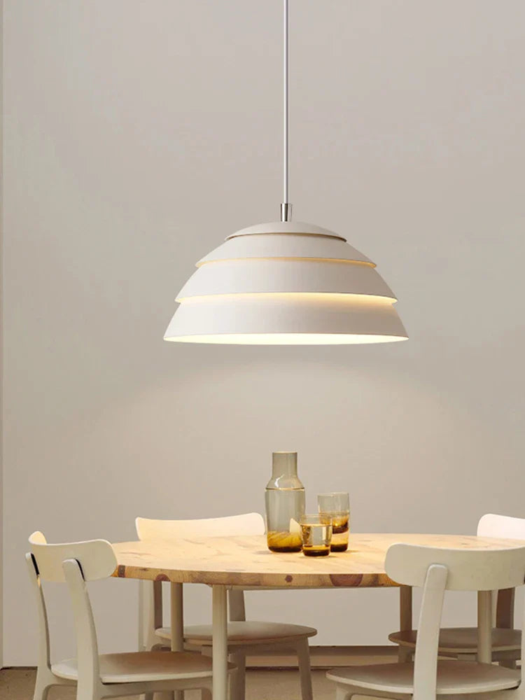 Modern minimalist cream-style chandelier for decorative lighting