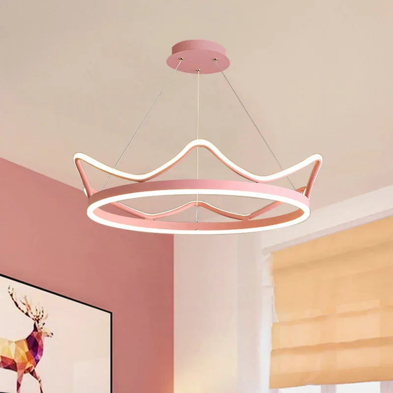 LED ring-shaped chandelier for children's room