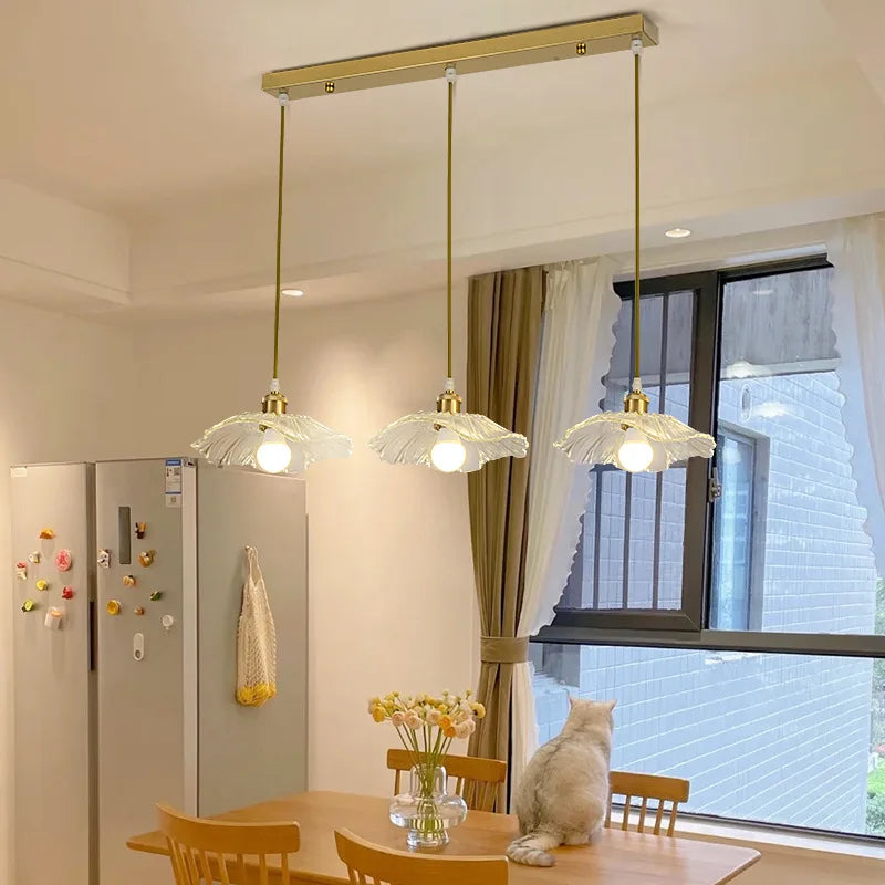 Nordic LED lotus flower chandelier
