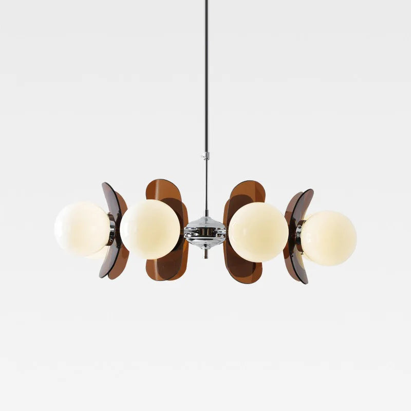 vintage Nordic style acrylic Bauhaus chandelier