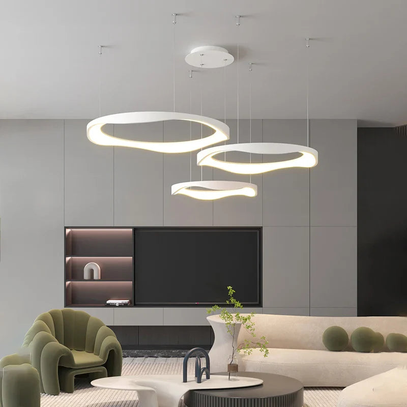 2023 minimalist modern Nordic creative acrylic LED chandelier