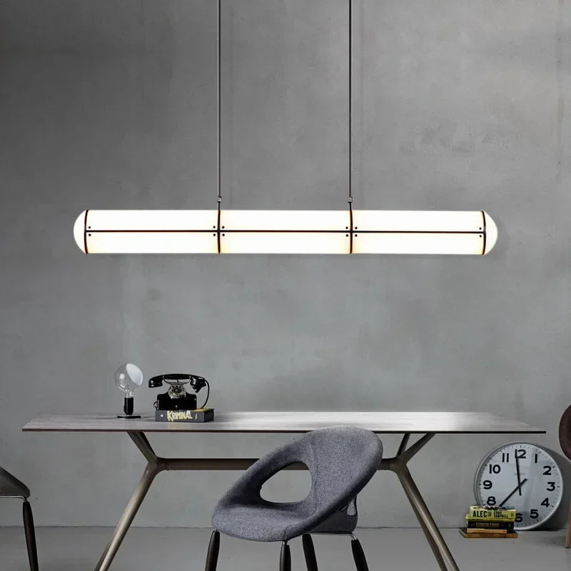 Italian Design Minimalist Retro Chandelier with Acrylic Pendant Lamps