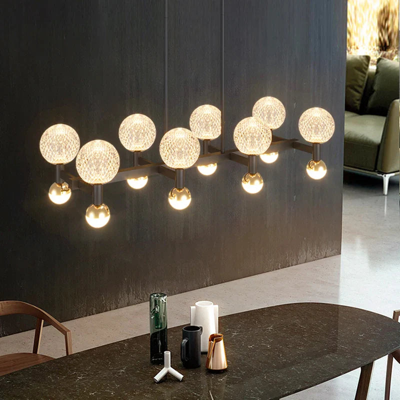 LED indoor chandelier with ceiling lighting