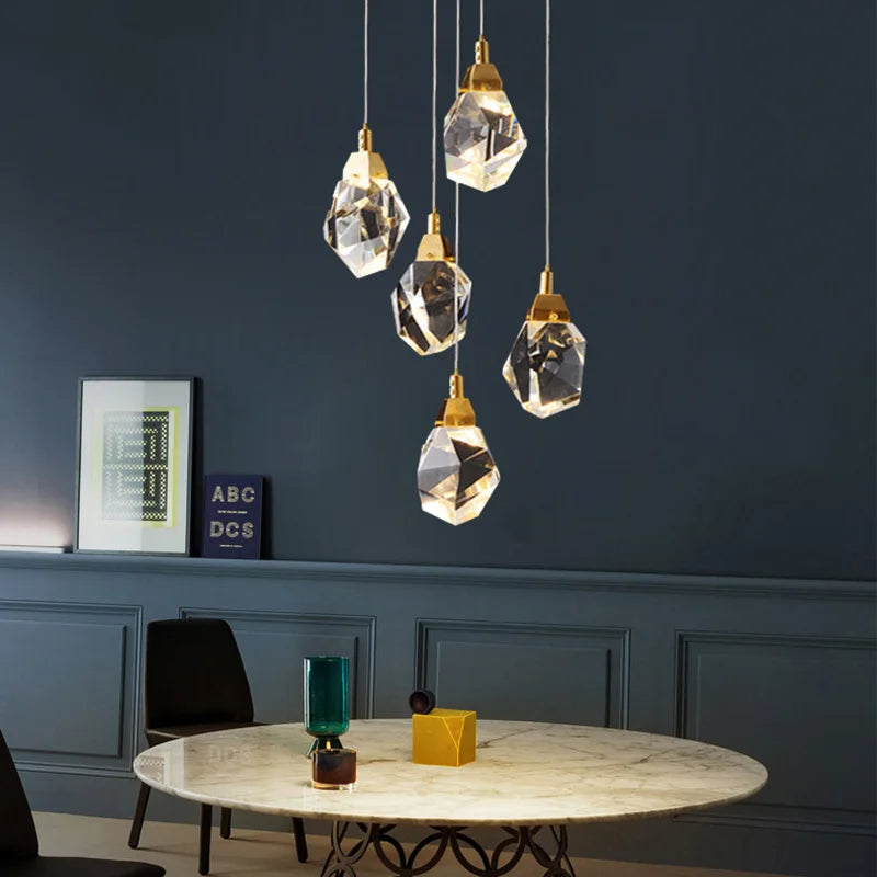 Winfordo Modern Crystal Chandelier for Showroom