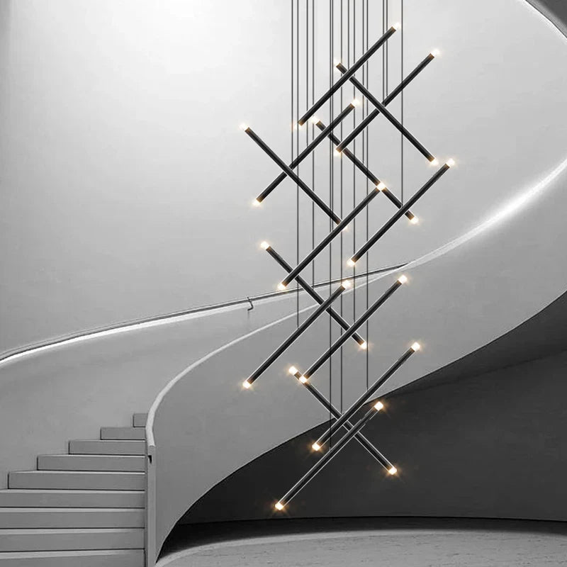Modern LED chandelier for indoor patio and attic