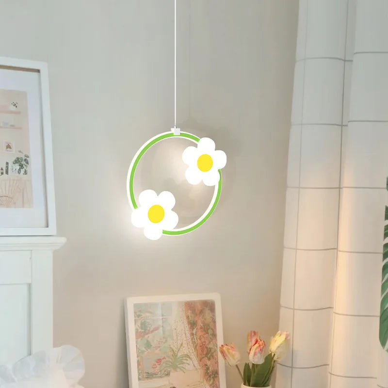 flower chandelier pendant for girl baby room