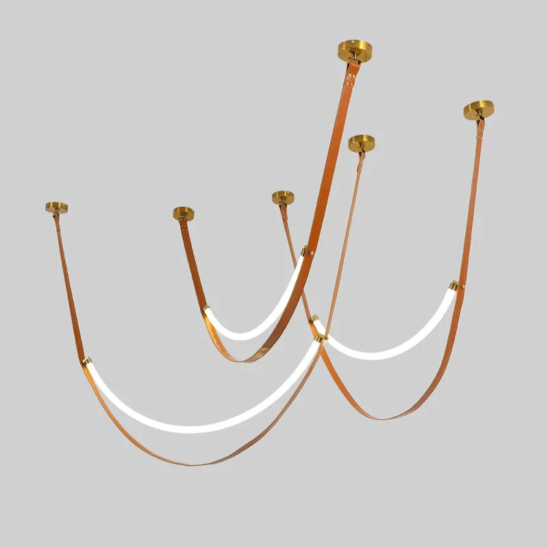 Italian design chandelier with LED tube light