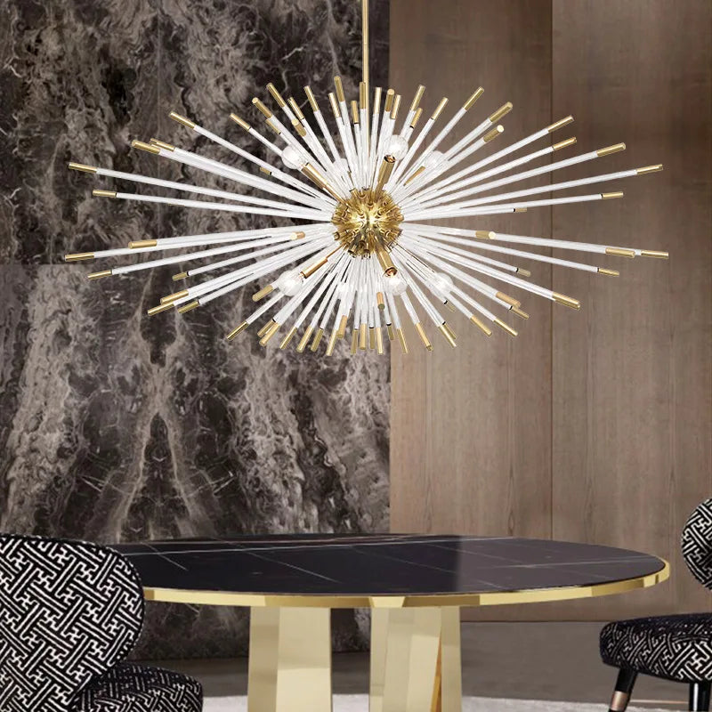 luxury dandelion-shaped chandelier decorative lighting in stock