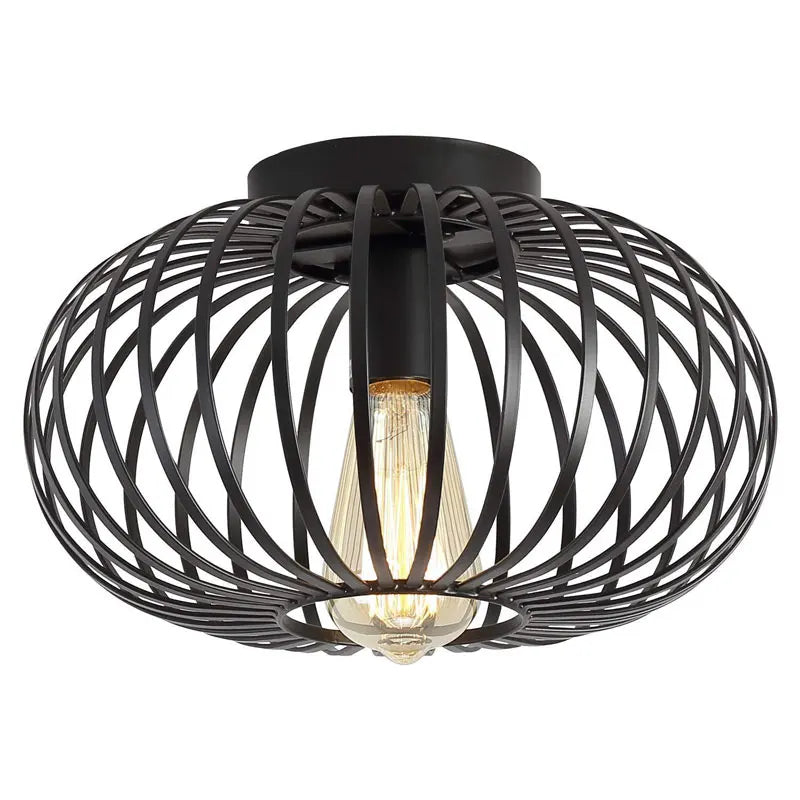 Industrial Black Bathroom Ceiling Light – Lieve, IP44