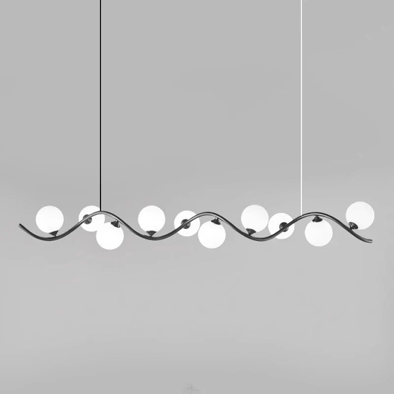 Modern LED chandelier for indoor suspended lighting