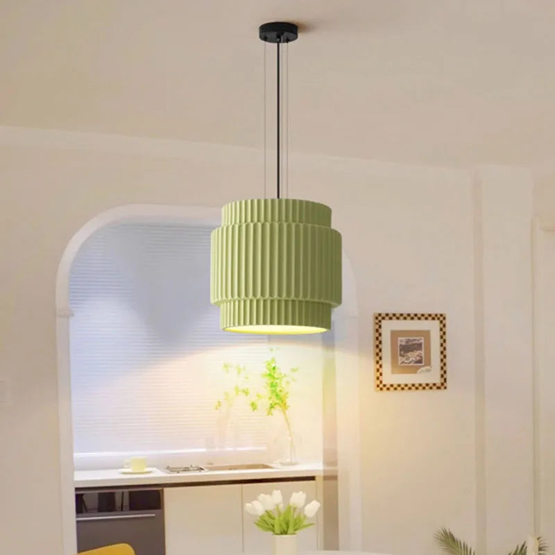 resin coffee chandelier with adjustable bulb wire
