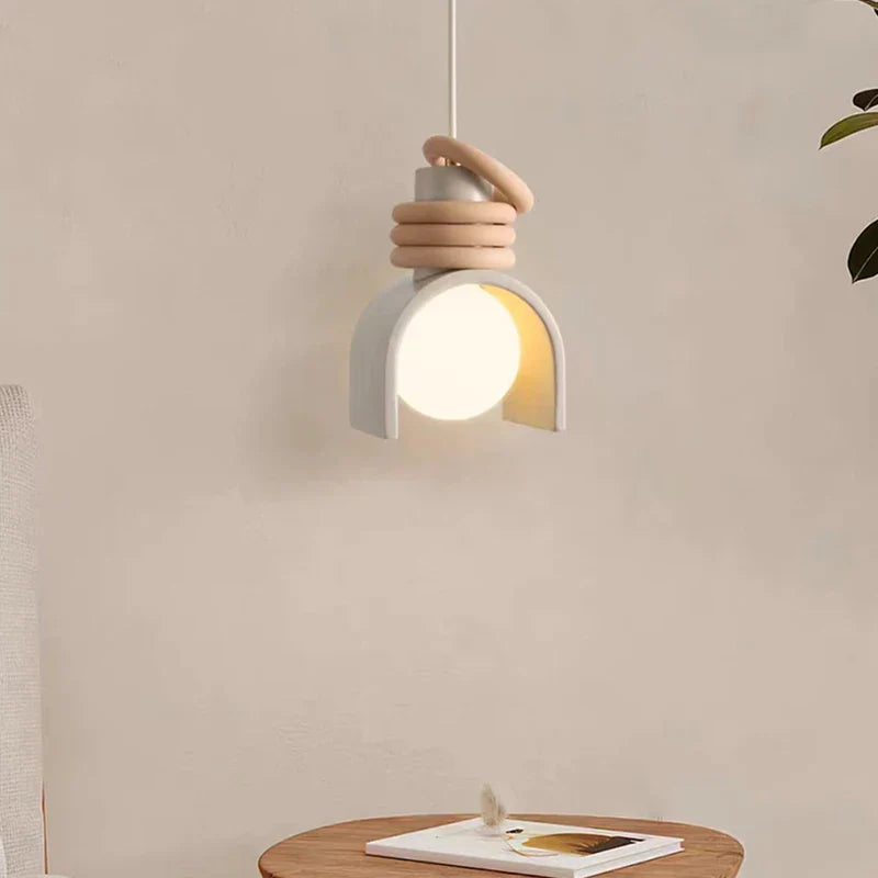 resin LED chandelier with adjustable cord
