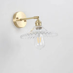 Applique Dorée Abat-Jour Verre Coloré Luminaire Doré