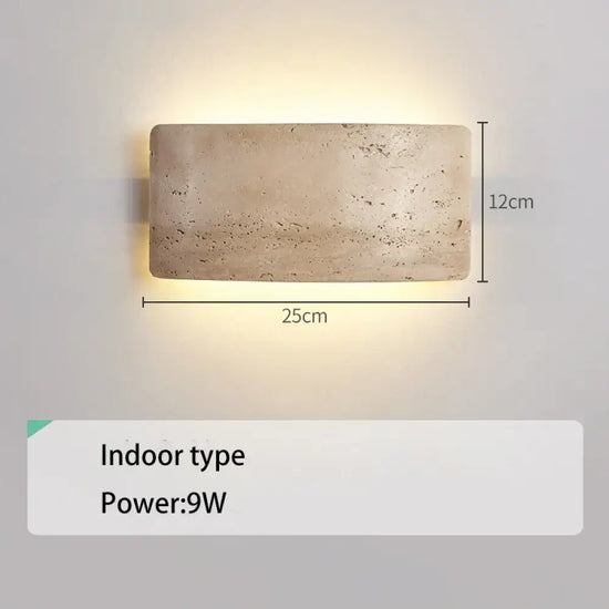 Applique Jardin Rétro Élégante Pierre Décorative Type D’intérieur / Blanc Chaud (2700-3500K)