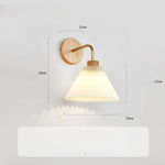 Applique LED Murale en Bois