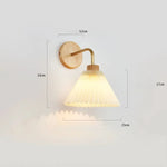 Applique LED Murale en Bois