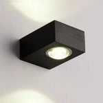 Applique Murale À Led Carré Noir Design Contemporain Élégant Chambre