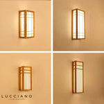 Applique Murale Avec Bois Pour Escalier Interieur Style Japonais