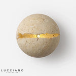 Applique Murale Boule Naturelle Jaune Design Zen. Chambre