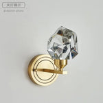 Applique Murale Cristalline Cuivrée Luxe Contemporain Chambre