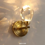 Applique Murale Cristalline Cuivrée Luxe Contemporain Chambre