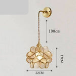 Applique Murale Design Élégante Lumineuse Contemporaine Transparent Chambre